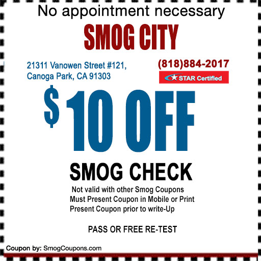 Smog Check Coupon